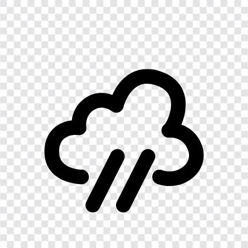 forecast, temperature, humidity, rain icon svg