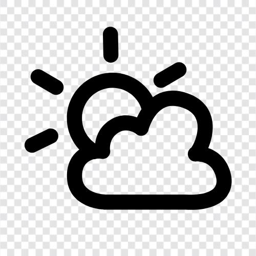 Prognosen, Temperatur, Niederschlag, Gewitter symbol