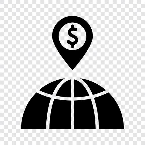 foreign investment, crossborder investment, overseas investment, global investment icon svg