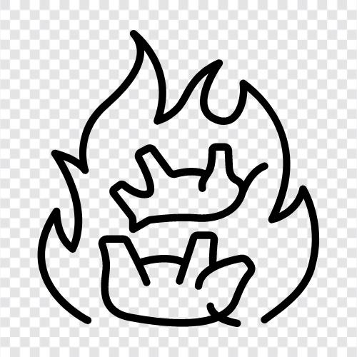 forest, fire, arson, danger icon svg