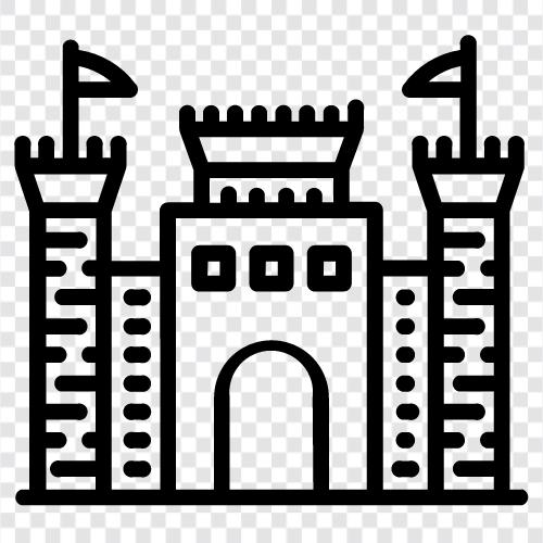 Fort, Turm, Halten, Belagerung symbol