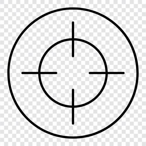FPS, gaming, sniper, crosshair settings icon svg