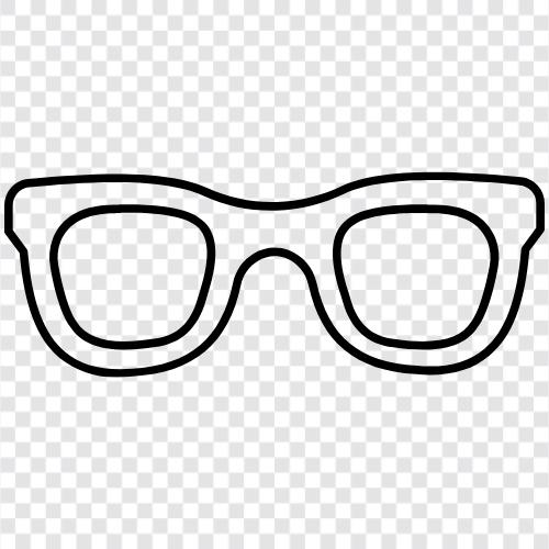 frames, designer eyeglasses, glasses, contact lenses Значок svg