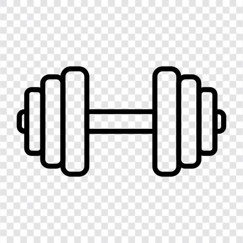 free weights, weights, strength training, muscle building icon svg