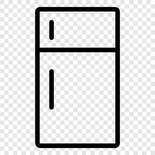 Gefrierschrank, Kühlschrank mit Gefrierfach, Kühlschrank symbol