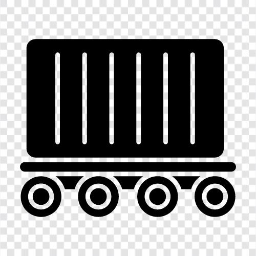Freight Train, Railway, Railroad, Railroad Cargo icon svg