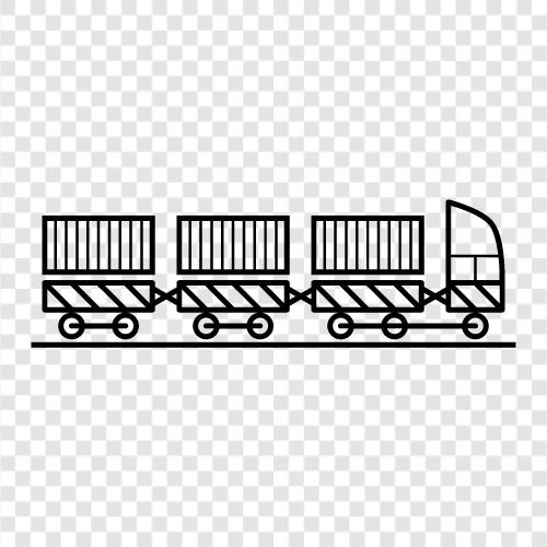 yük treni, railroad, cargo, ulaşım ikon svg