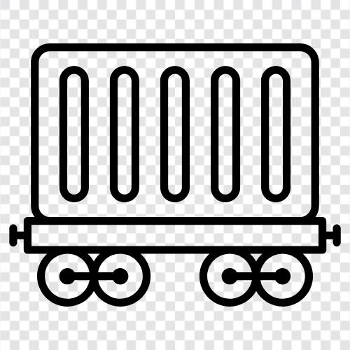 Güterzug, Bahn, Zug, Lokomotive symbol