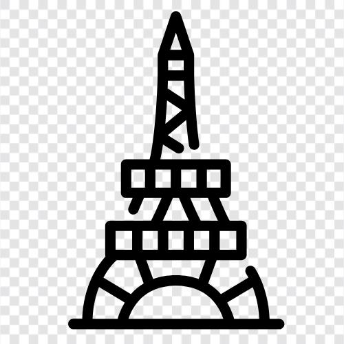 French culture, French language, French food, French wine Значок svg