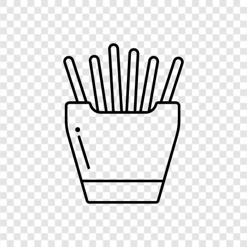 French Fry Recipe, French Fry Recipe Video, French Fries icon svg