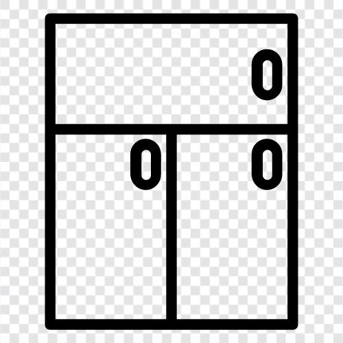 Kühlschrank, Gefrierfach, Eismaschine, Ventilator symbol