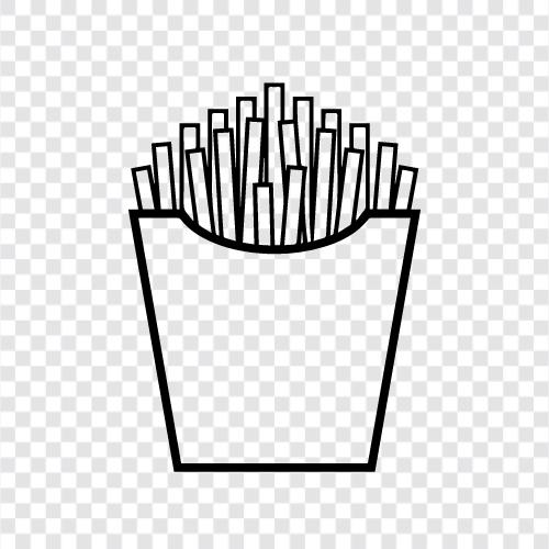 fries, french fries, crispy fries, salt icon svg