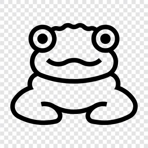 frog, amphibian, toadstool, Toad icon svg