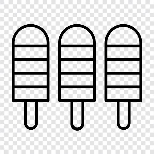 frozen treats, popsicles, ice pops icon svg