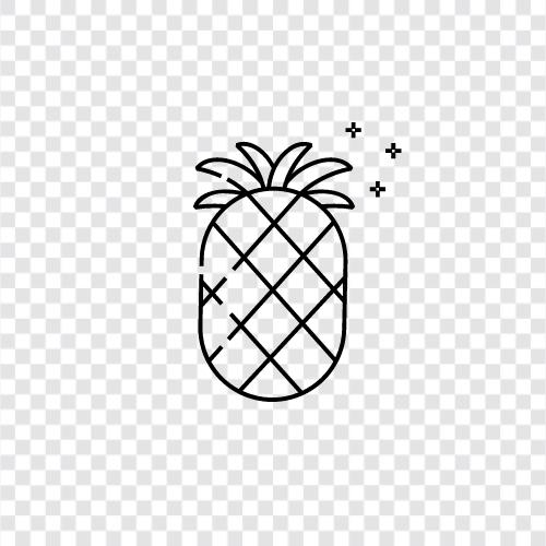 Obst, tropisch, lecker, gesund symbol
