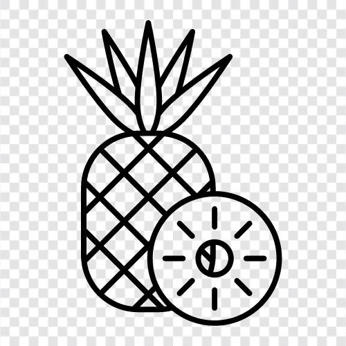 fruit, tropical, Hawaii, delicious icon svg