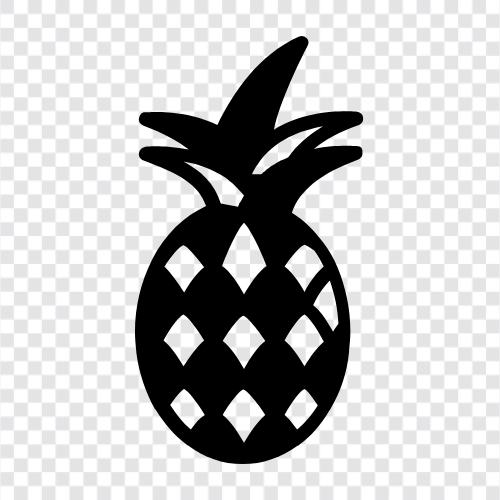 Obst, tropisch, süß, saftig symbol