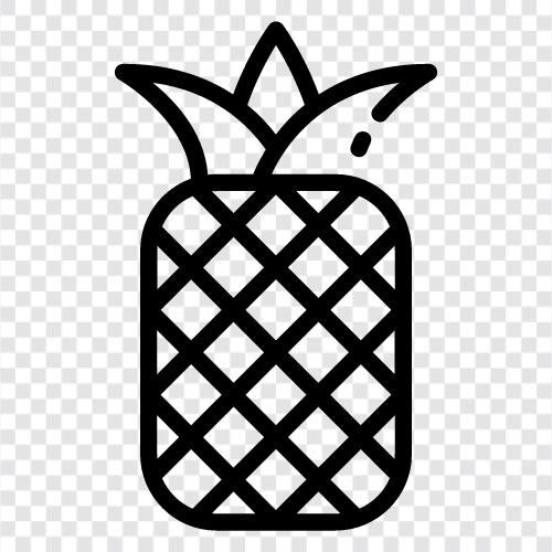 Obst, tropisch, Hawaii, Süße symbol