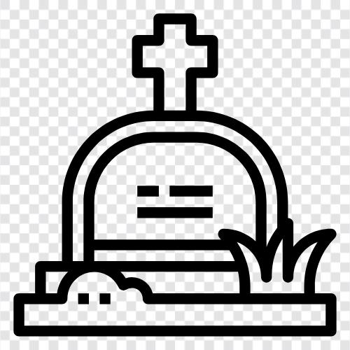 funeral, burial, memorial, cemetery icon svg