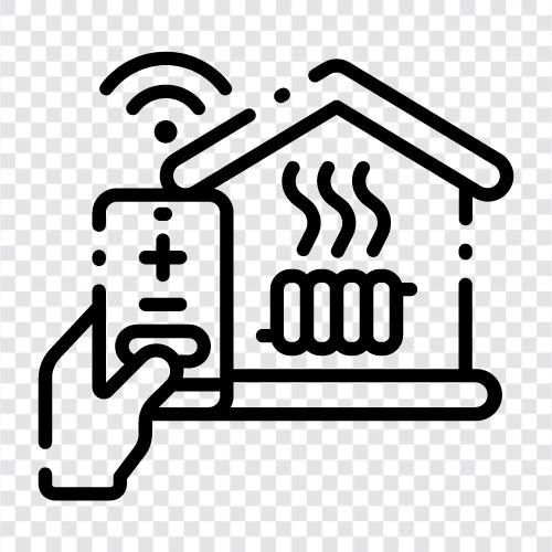 furnace, air conditioner, heating, cooling icon svg