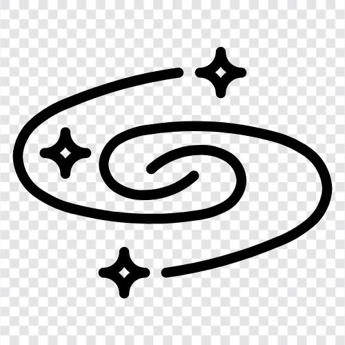 galaksiler, astronomi, uzay, evren ikon svg