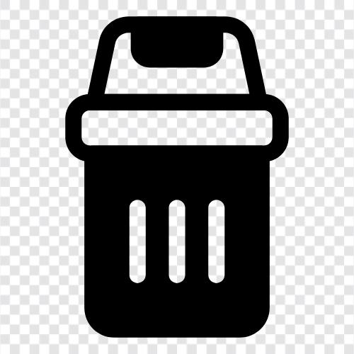 garbage, recycle, garbage disposal, garbage can icon svg