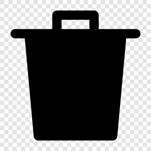 garbage, rubbish, garbage can, trash can lid icon svg