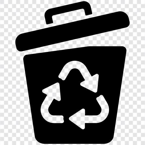 garbage bin, waste bin, recycling bin, recycle bin icon svg