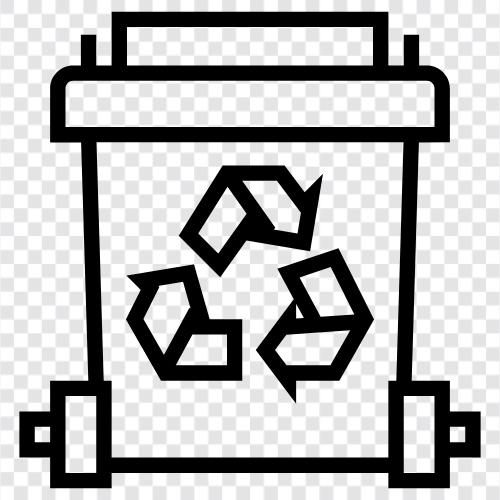 garbage bin, garbage can, recycling can, garbage truck icon svg