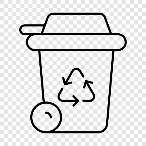 Garbage Can, Recycling Bin, Trash Bag, Trash Can icon svg