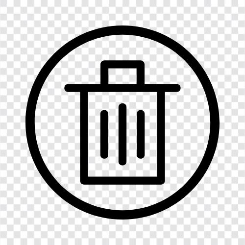 Garbage Can, Recycling Bin, Trash, Rubbish icon svg