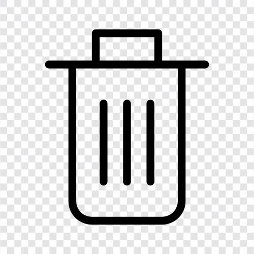 Mülleimer, Dose, Müll, Recycling symbol
