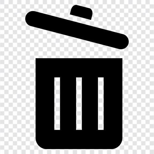 Mülleimer, Müllentsorgung, Müllsack, Müllwagen symbol