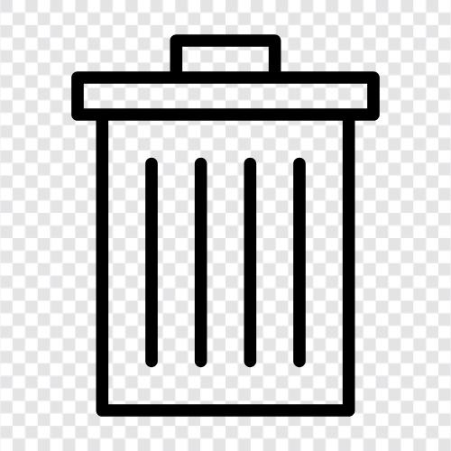 Garbage Can, Rubbish Can, Waste Can, Trash Can icon svg