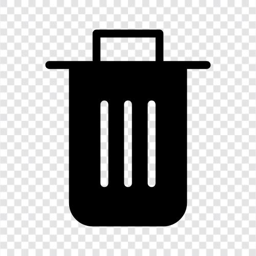 Garbage Can, Recycling Bin, Trash Bag, Waste Bin icon svg
