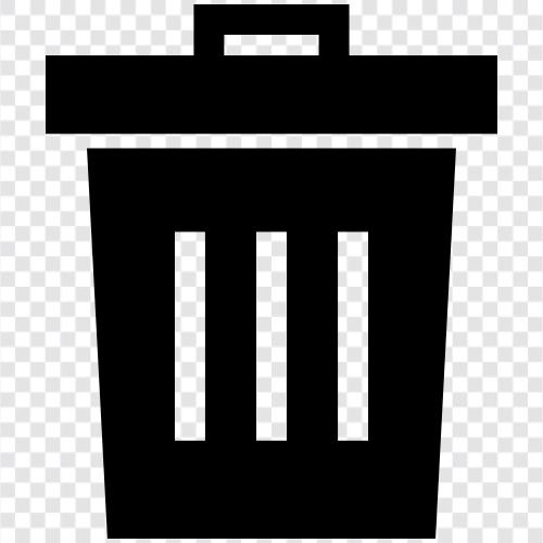 Garbage Can, Recycling Bin, Trash Truck, Trash Can Lin icon svg