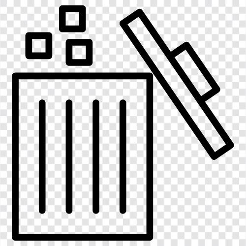 Garbage Can, Can, Waste Bin, Recycling Bin icon svg