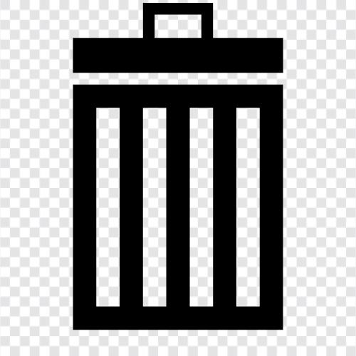 Garbage Can, Recycling Bin, Trash Can icon svg