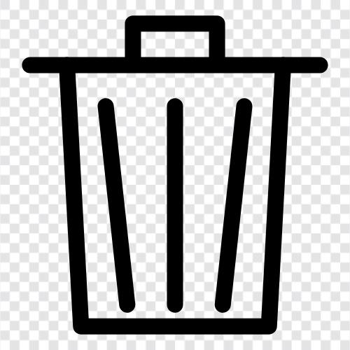 garbage, garbage can, trash can lid, recycling icon svg