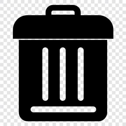 garbage, rubbish, rubbish bin, garbage can icon svg
