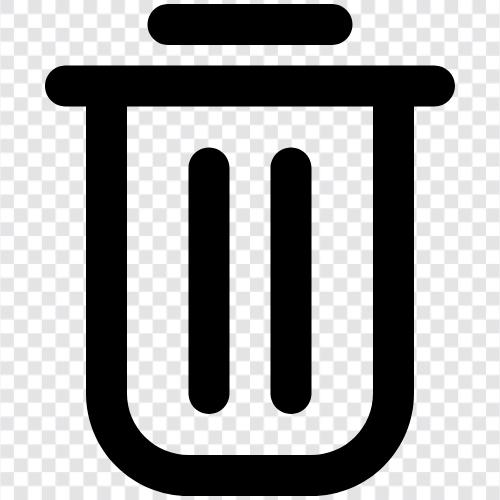 Müll, Mülleimer, Deponie, Recycling symbol