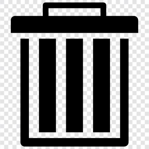 garbage, trash, recycling, garbage can icon svg