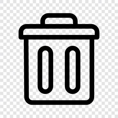 Garbage, Trash Can, Trash Removal, Recycling icon svg