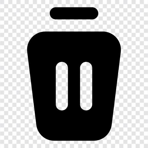 garbage, garbage can, recycling, waste icon svg