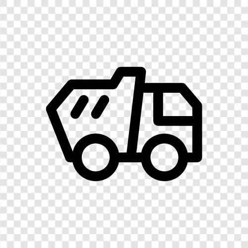 Mülltruck, LKW für Müll, Mülltruck zum Verkauf, Mülltruck mieten symbol