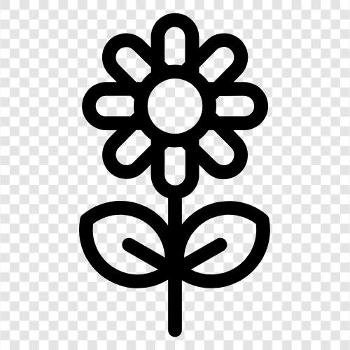 Garten, Blüte, Blumentopf, Topf symbol