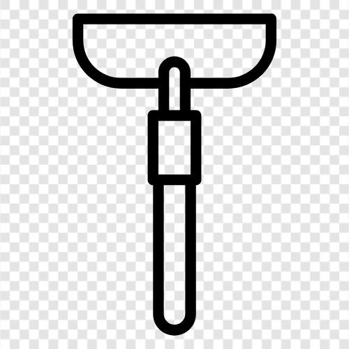 garden tools, garden hoe icon svg