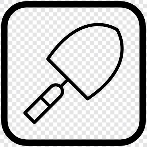 gardening, tool, Trowel icon svg