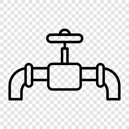 Gas line, Gas valve, Gas fitting, Gas meter icon svg