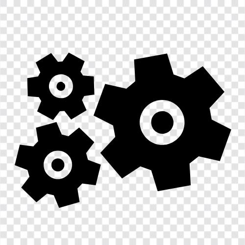 gearboxes, mechanisms, parts, engineering icon svg